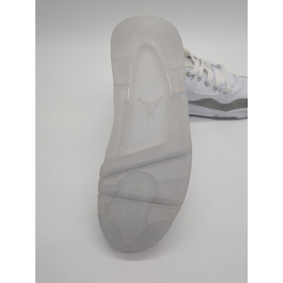 Nike Air Jordan 4 RM White Silver Glitter HQ3441-111 Women's Size 6.5 NWOB - Picture 8 of 9